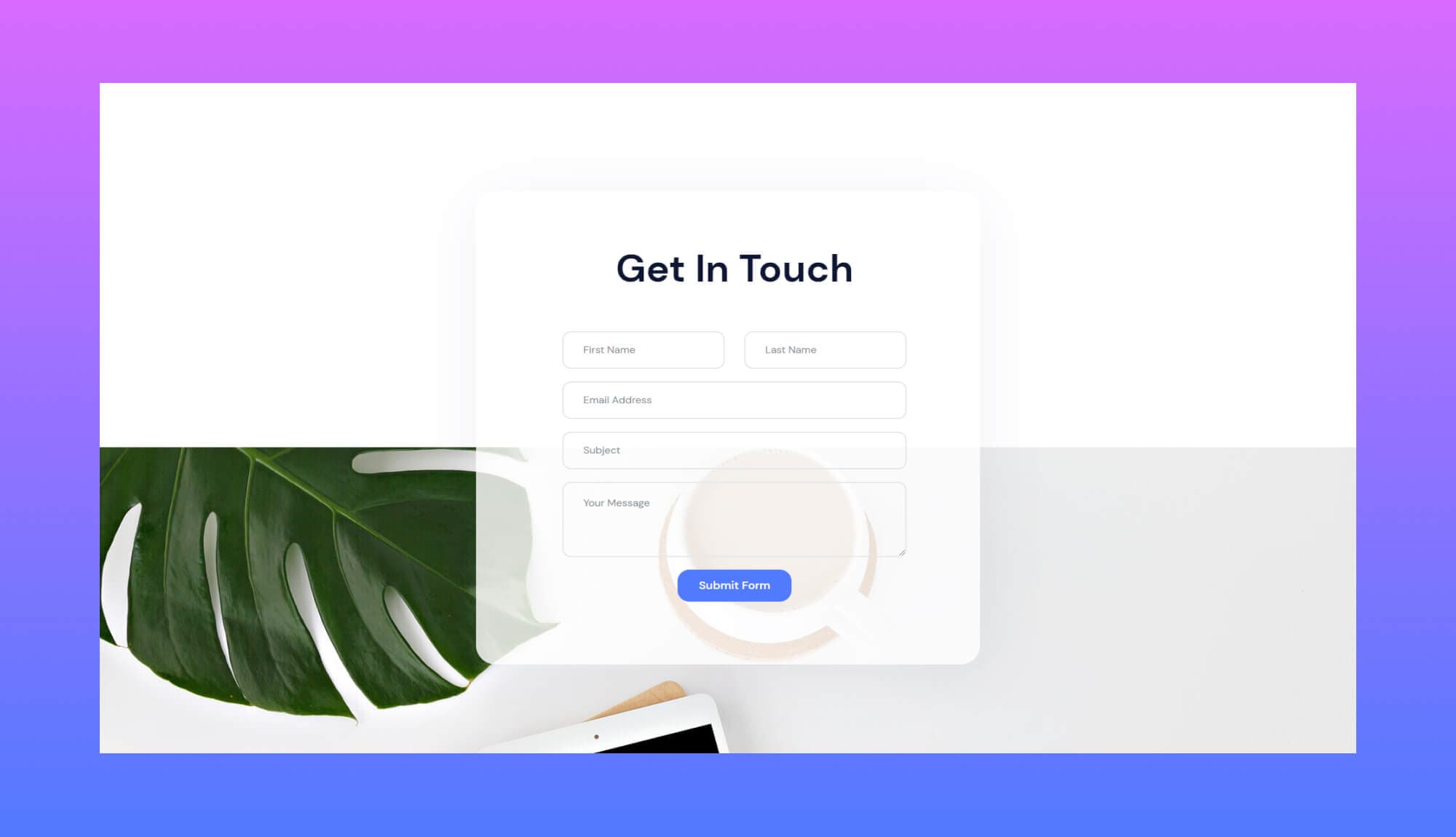 App21 Contact Section For Gutenberg Banner