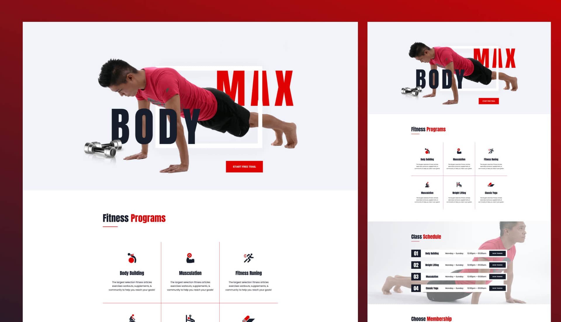 FitCut - Fitness Website Template For Gutenberg Banner By Templately