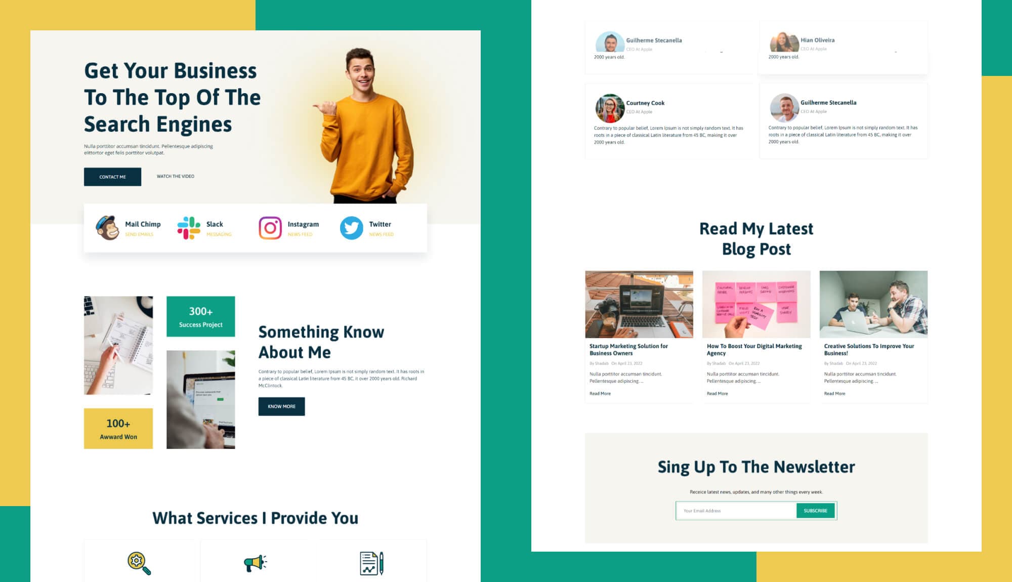 SEO Xpert: Personal SEO Specialist Website For Gutenberg Banner