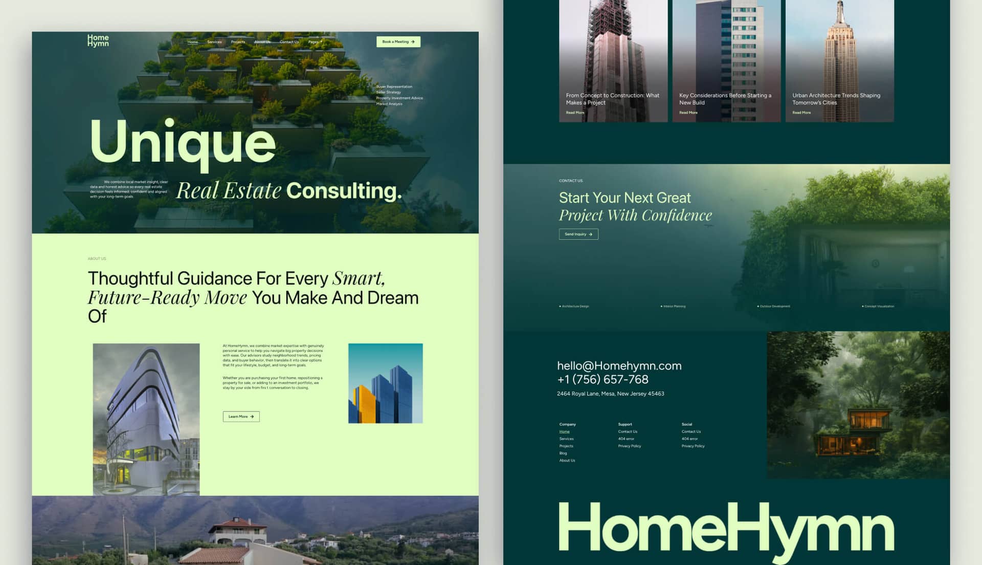 HomeHymn - Real Estate Consultancy Service Template for Elementor Banner By Templately