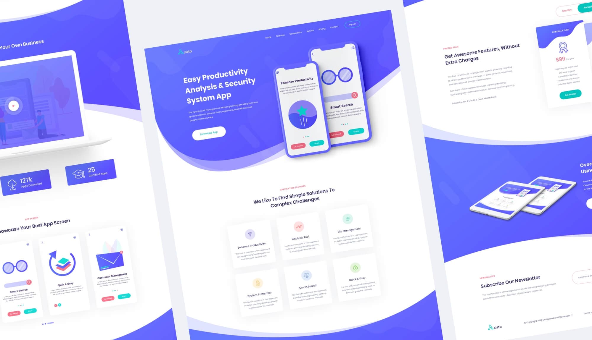 AppMentor App Landing Template Banner