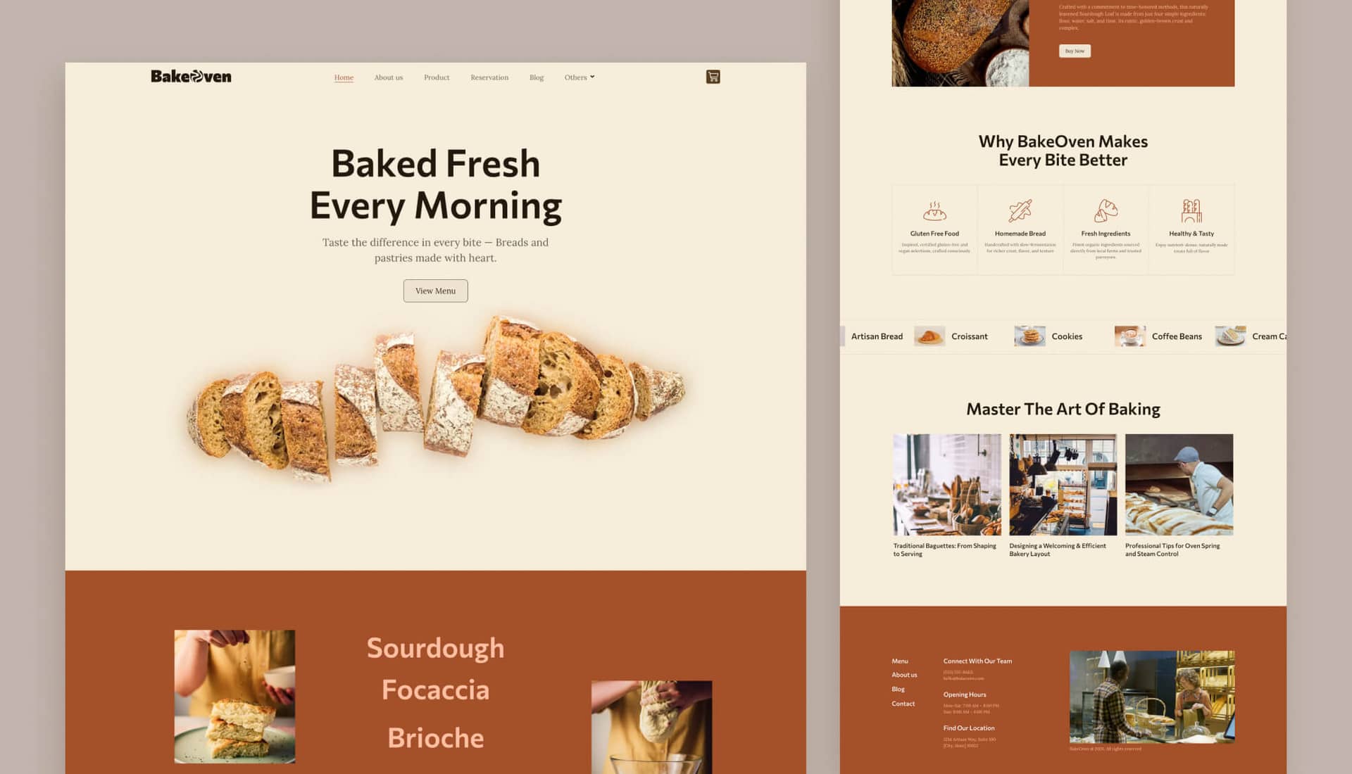 BakeOven - Bakery Website Template for Elementor Banner By Templately