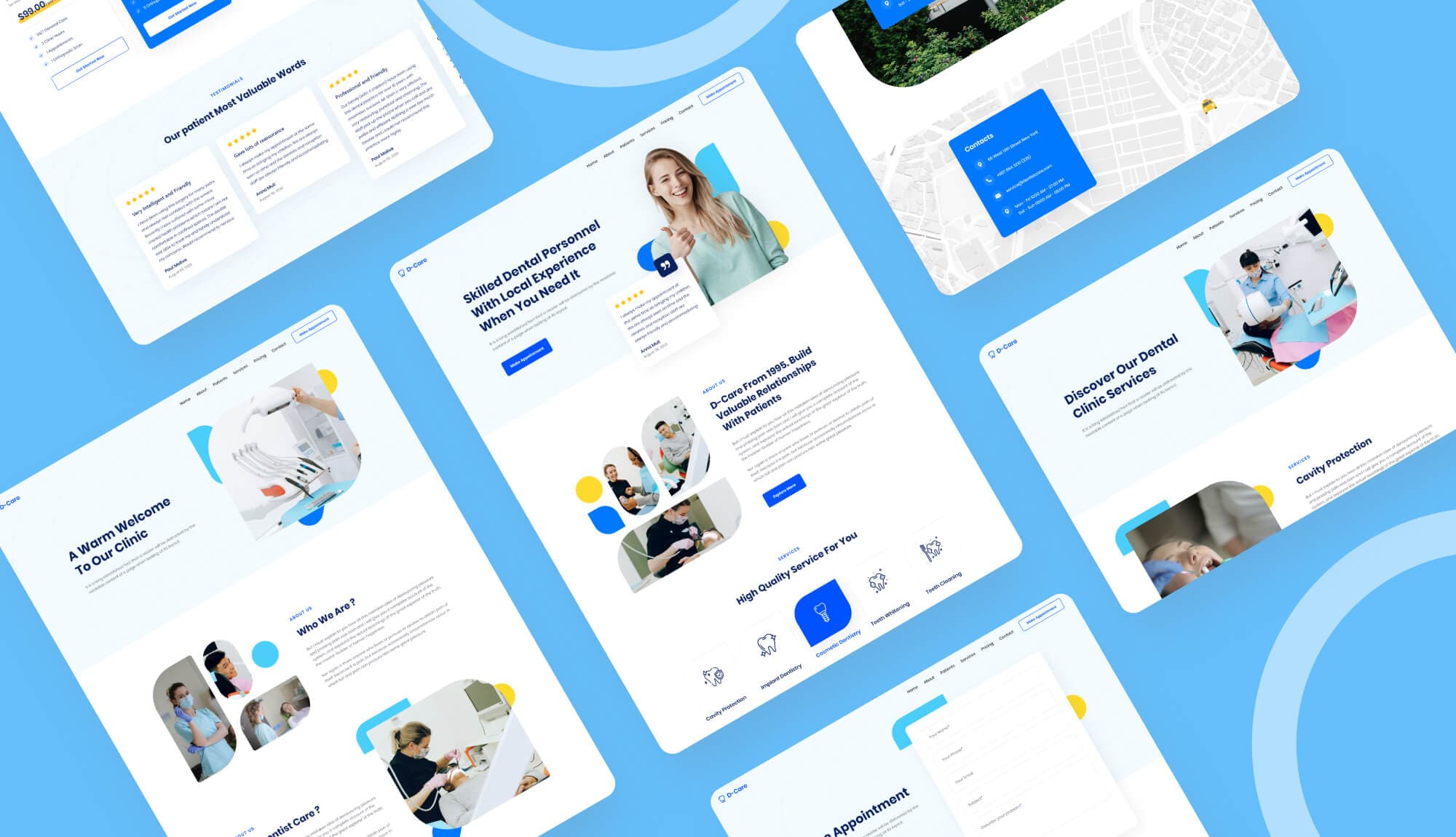 D-Care - Dentist Clinic Template for Elementor Banner