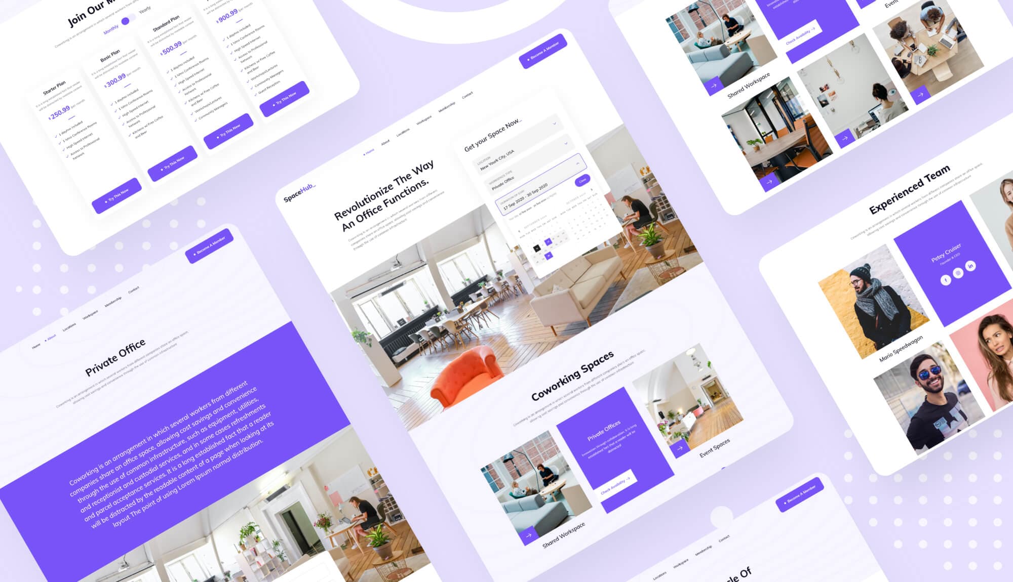 Space Hub - Coworking Space Website Template For Elementor Banner