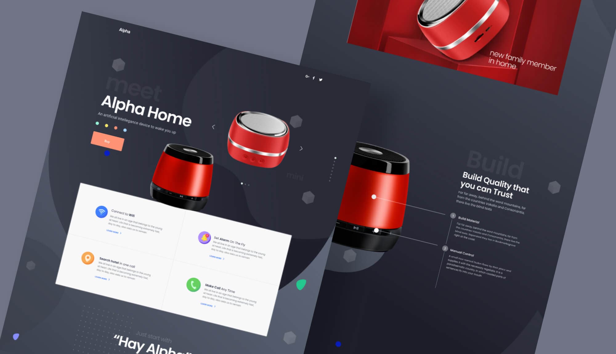 Alpha Startup Landing Page Banner