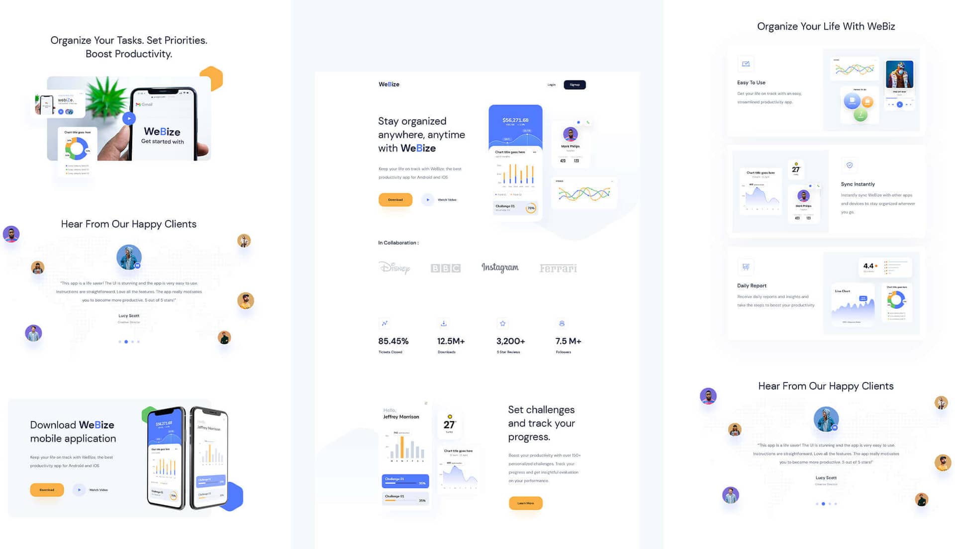 App21 - Mobile App Website Template Banner By Templately