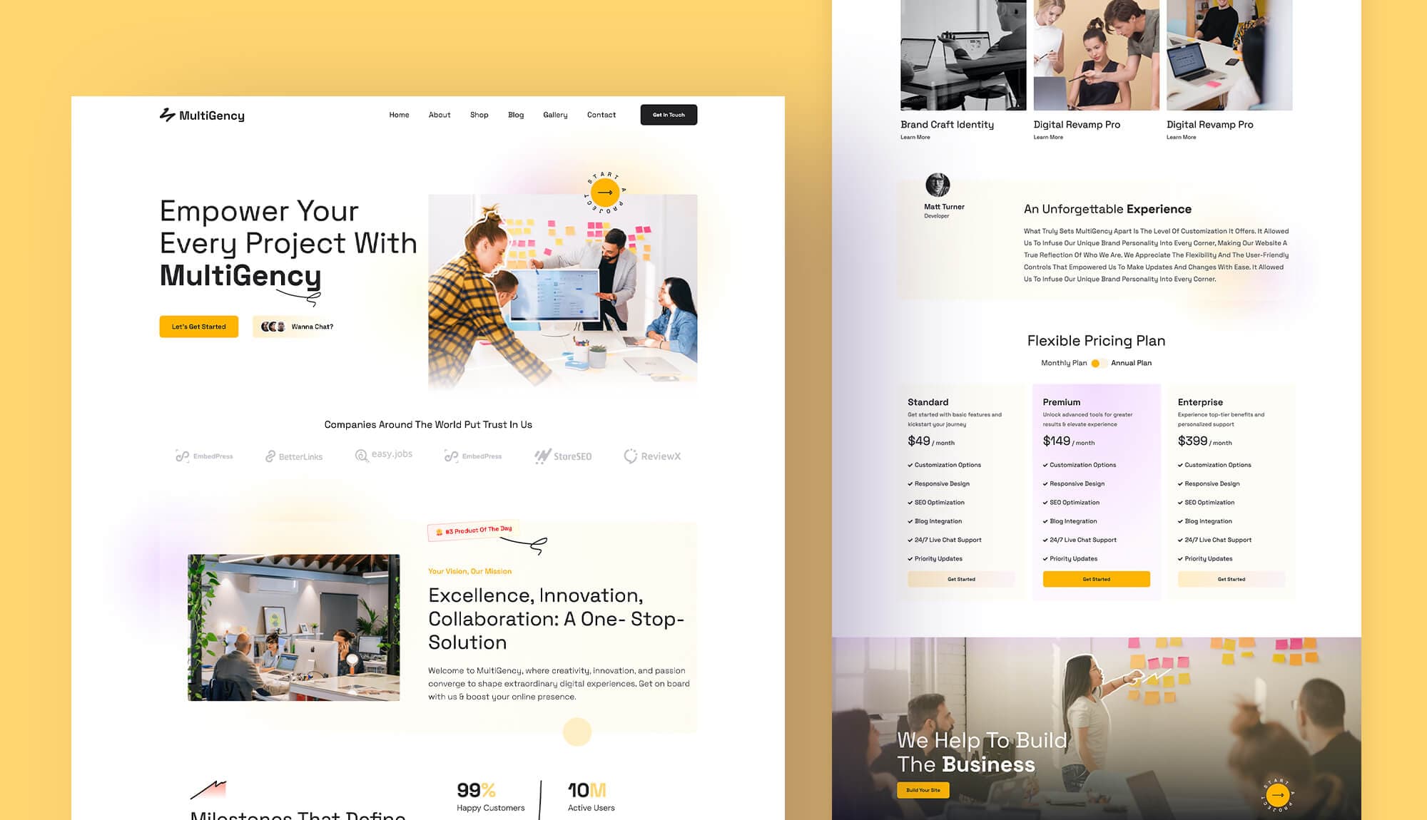 MultiGency - Multipurpose Website Template For Gutenberg Banner