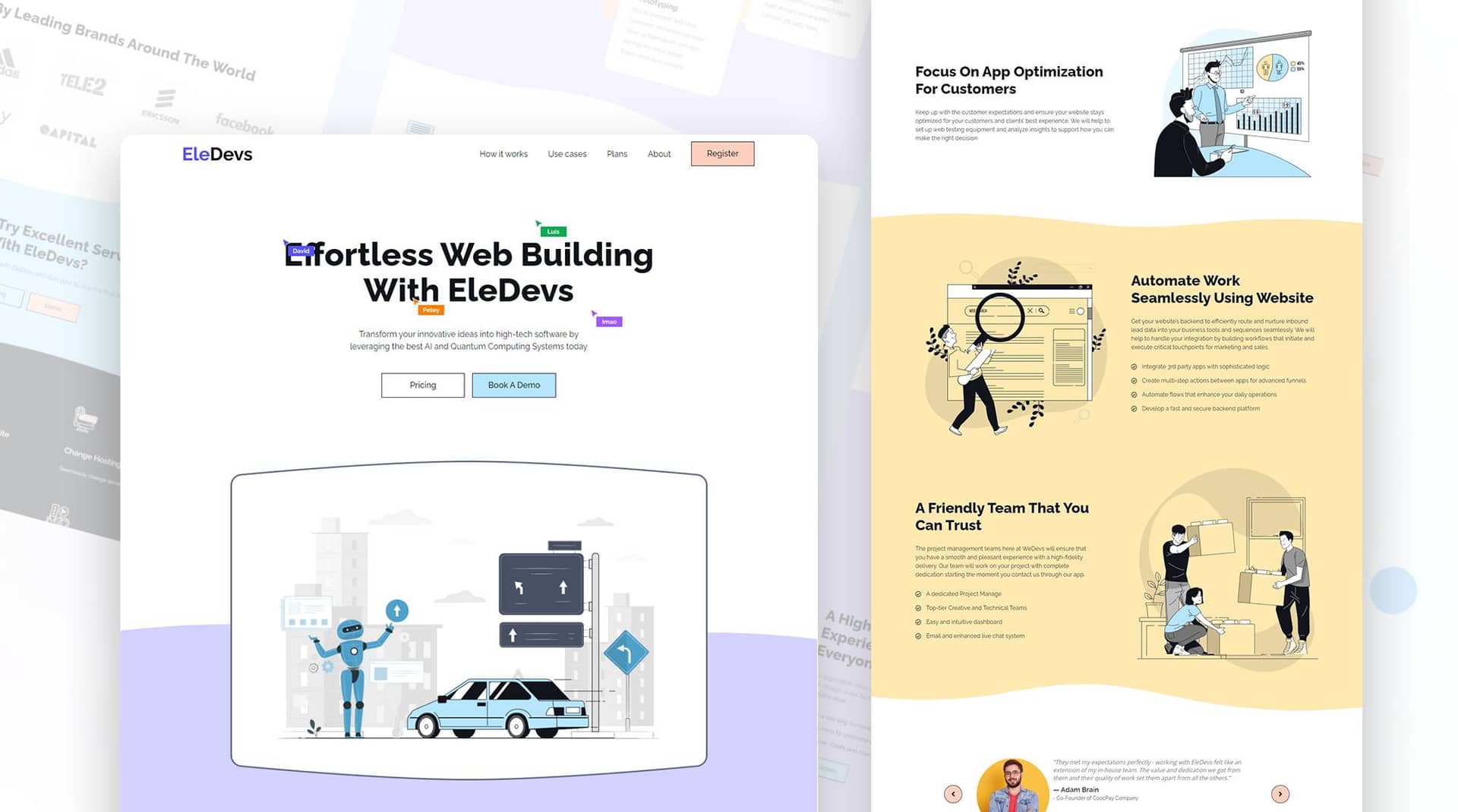 EleDevs - Software Development Firm Template Banner By Templately