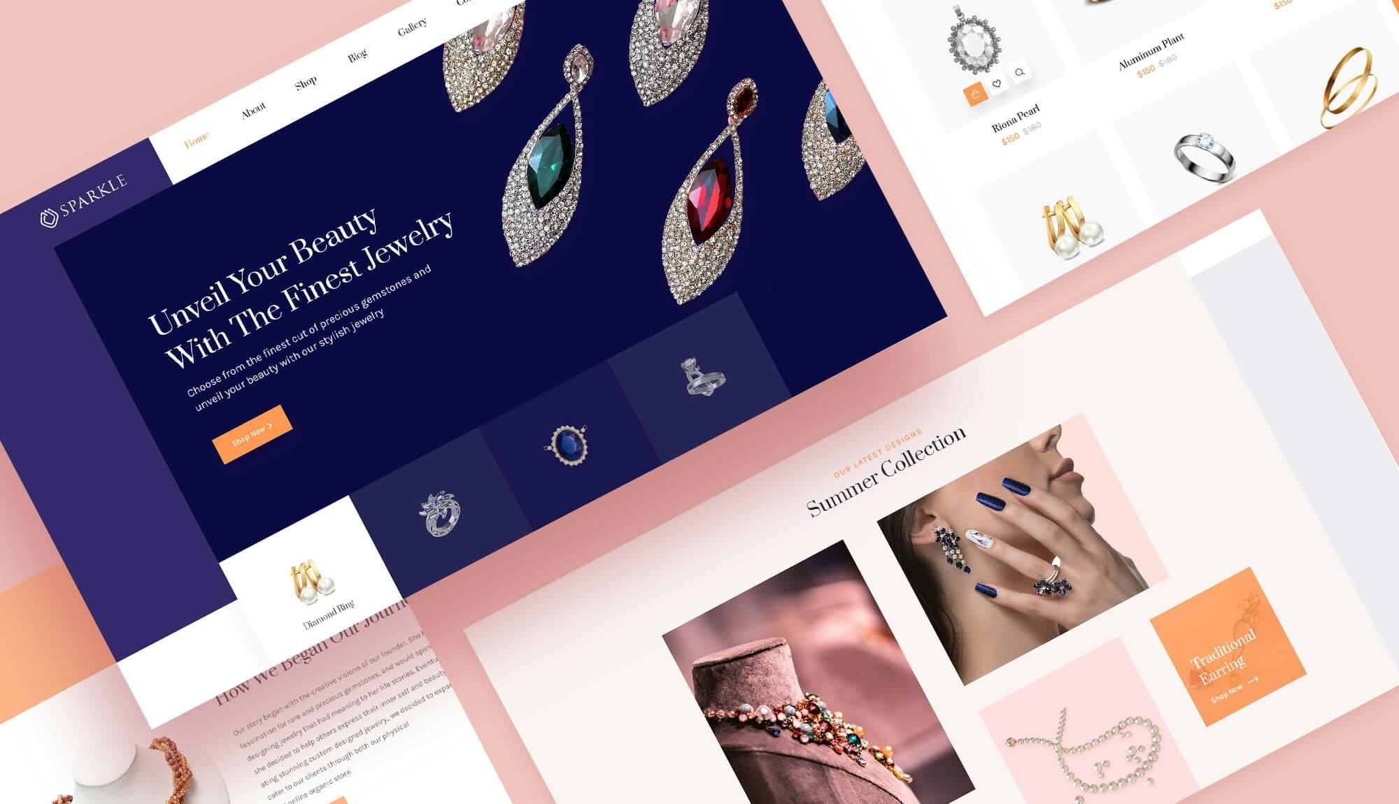 Sparkle - WooCommerce Template For Jewelry Shop Banner