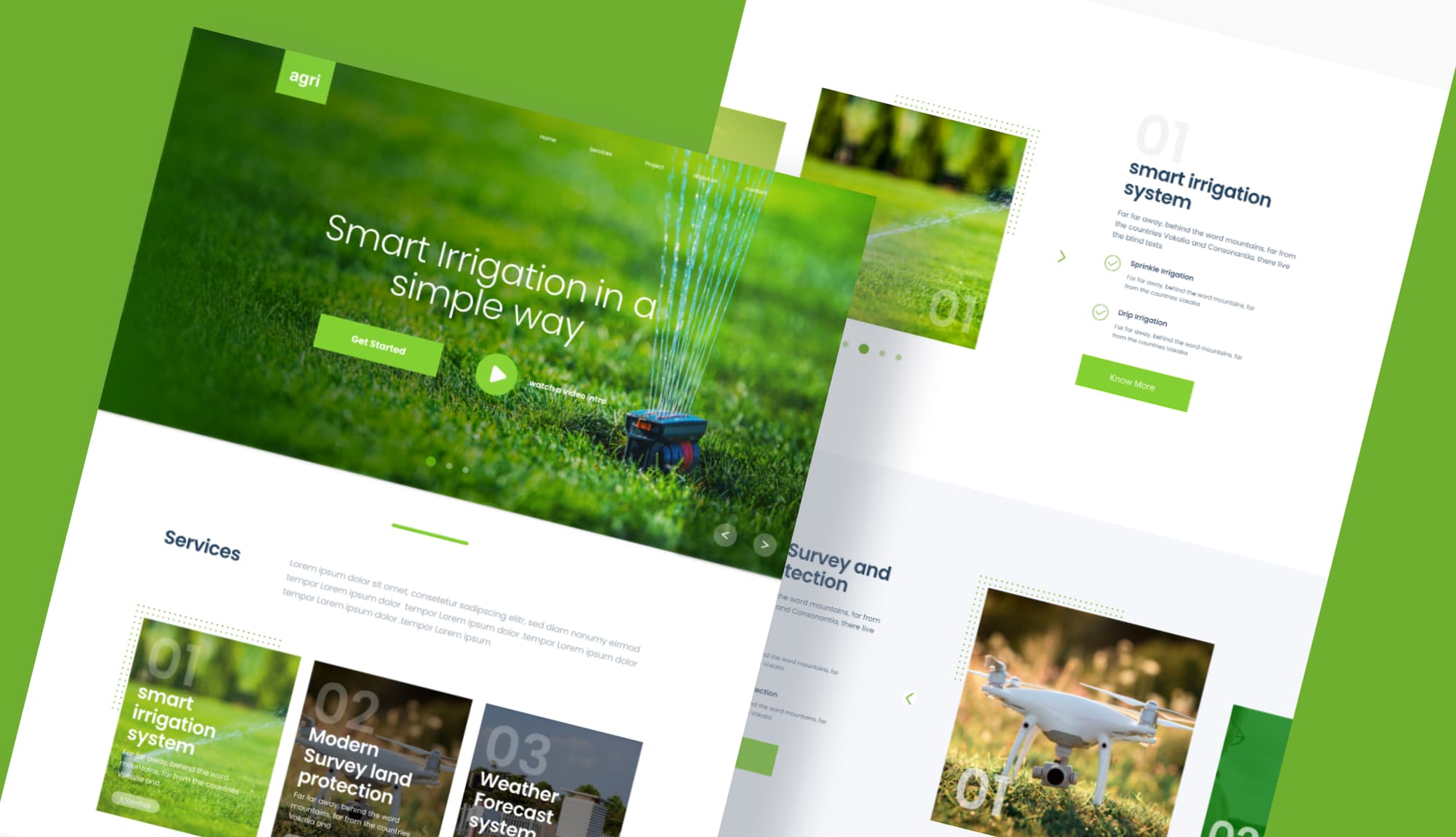 AgriTech Agricultural Website Template Banner