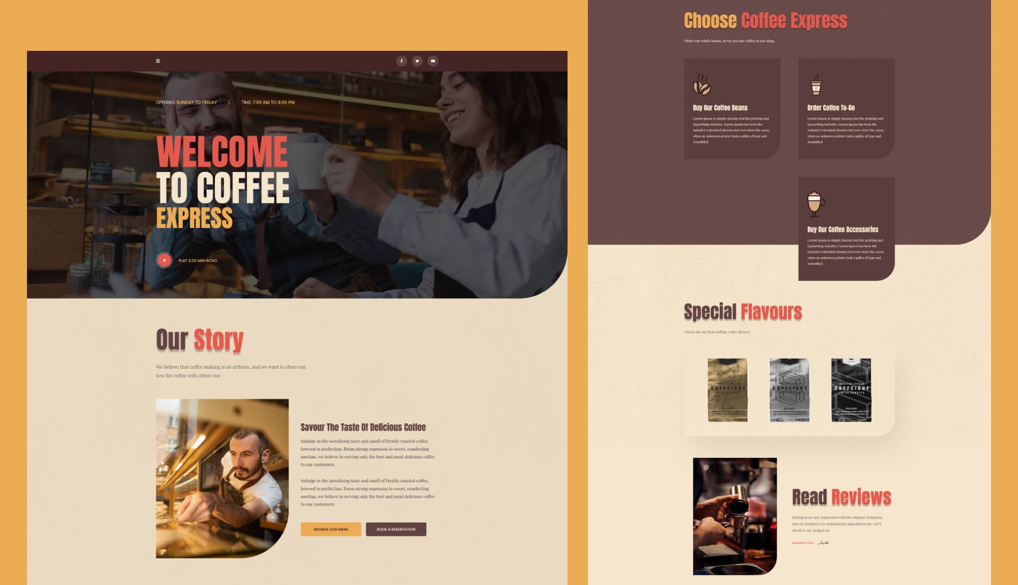 Coffee Express - Coffee Shop Template For Gutenberg Banner