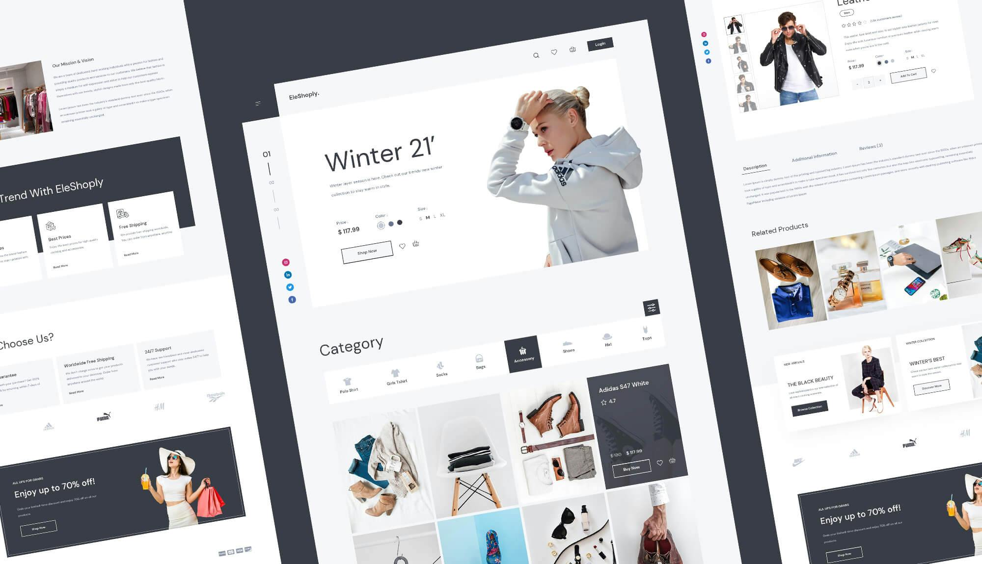 EleShoply Ecommerce Website Template Banner