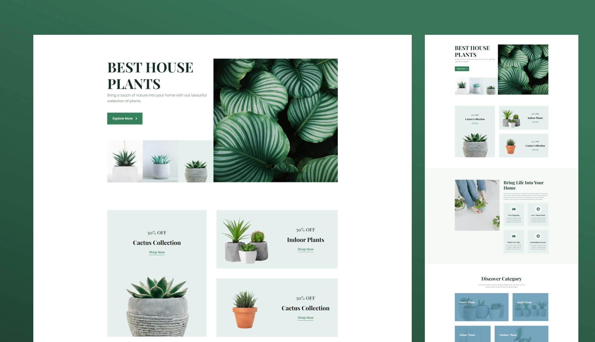 Greenzone – Gutenberg Template For Plant Store Banner