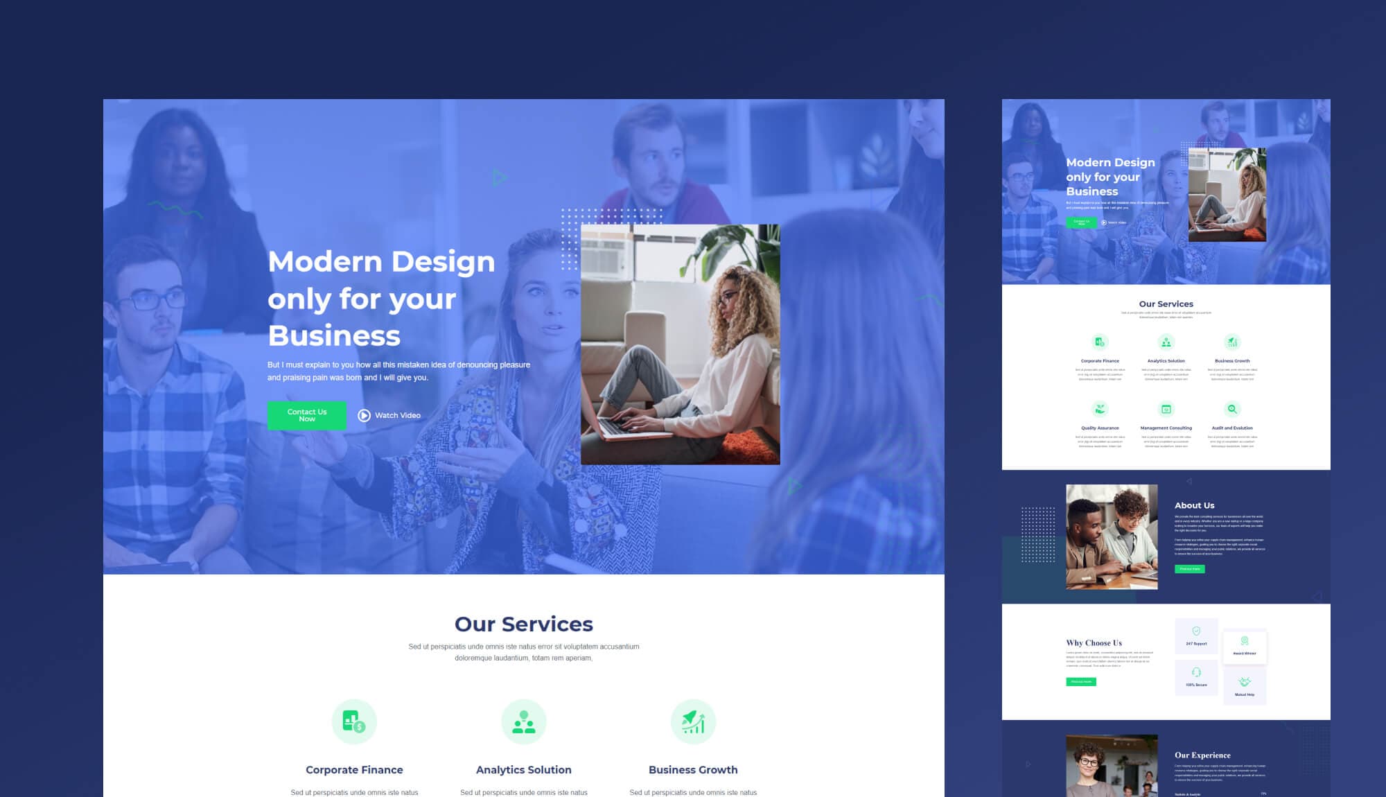 BusinessCube - Business Consultancy Gutenberg Template Banner