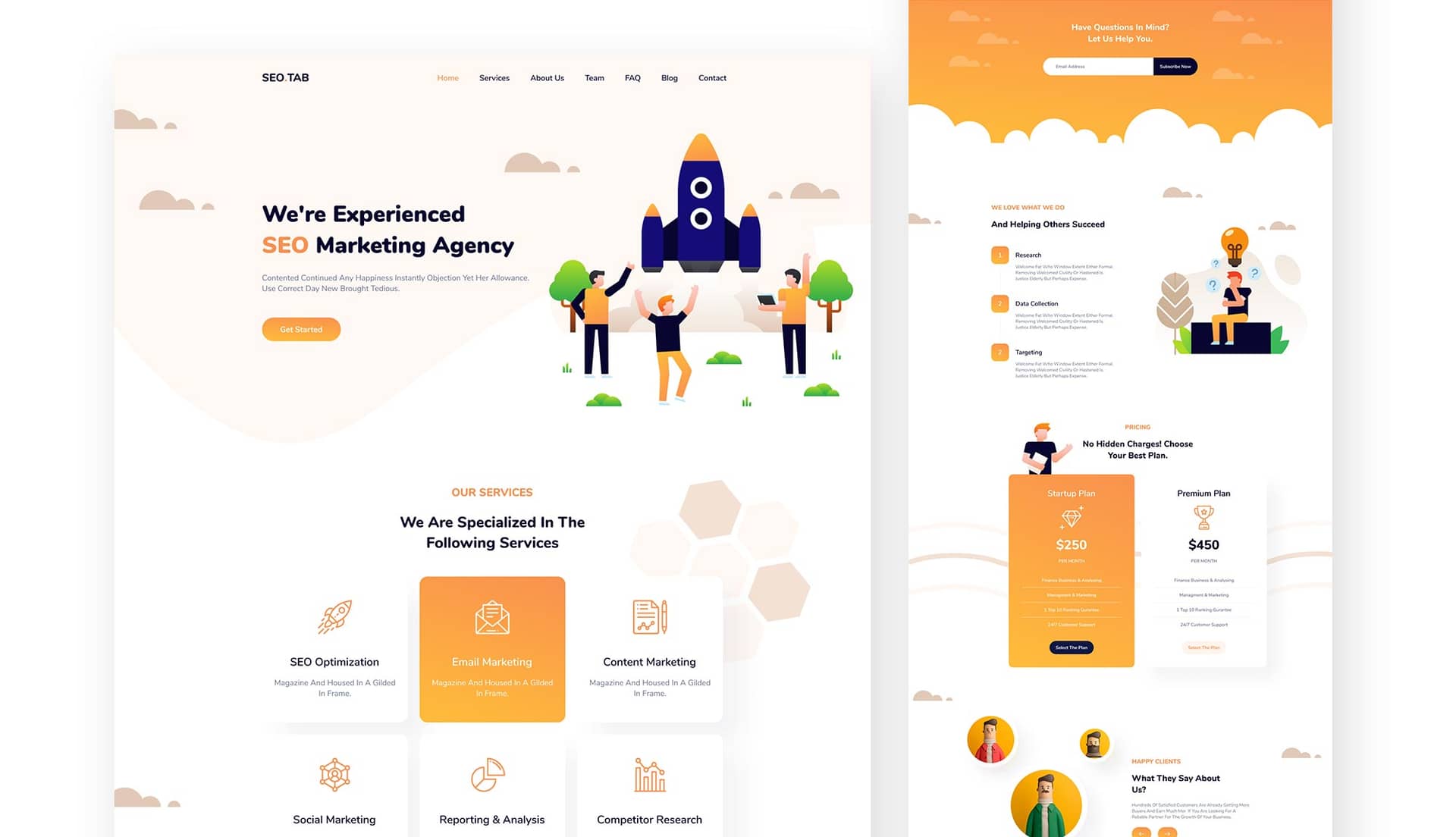 SEO Tab - Digital Marketing Agency Banner By Templately