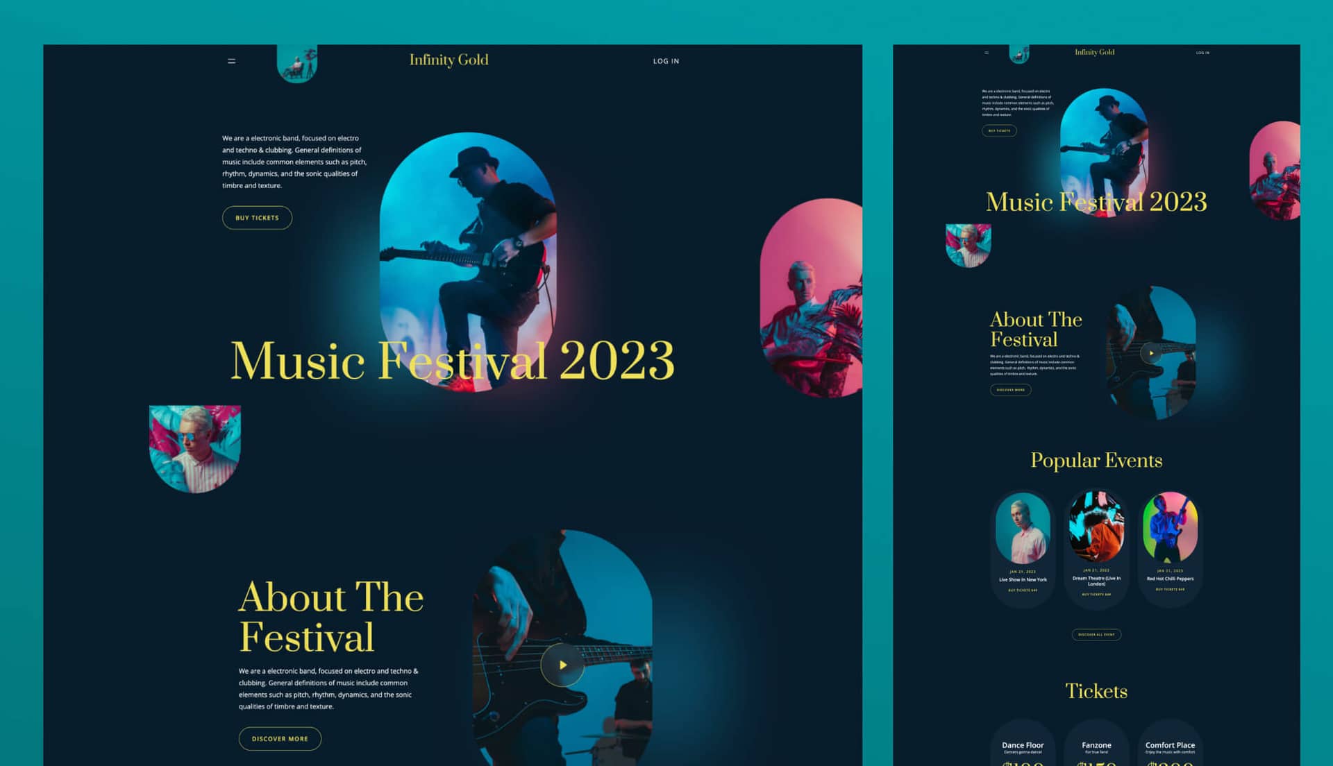 Infinity Gold - Party Template For Gutenberg Banner By Templately