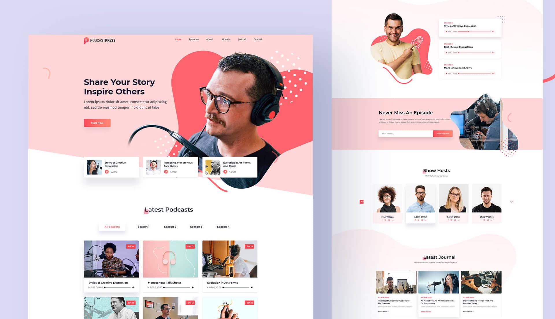 PodcastPress - Podcasting Templates Banner By Templately