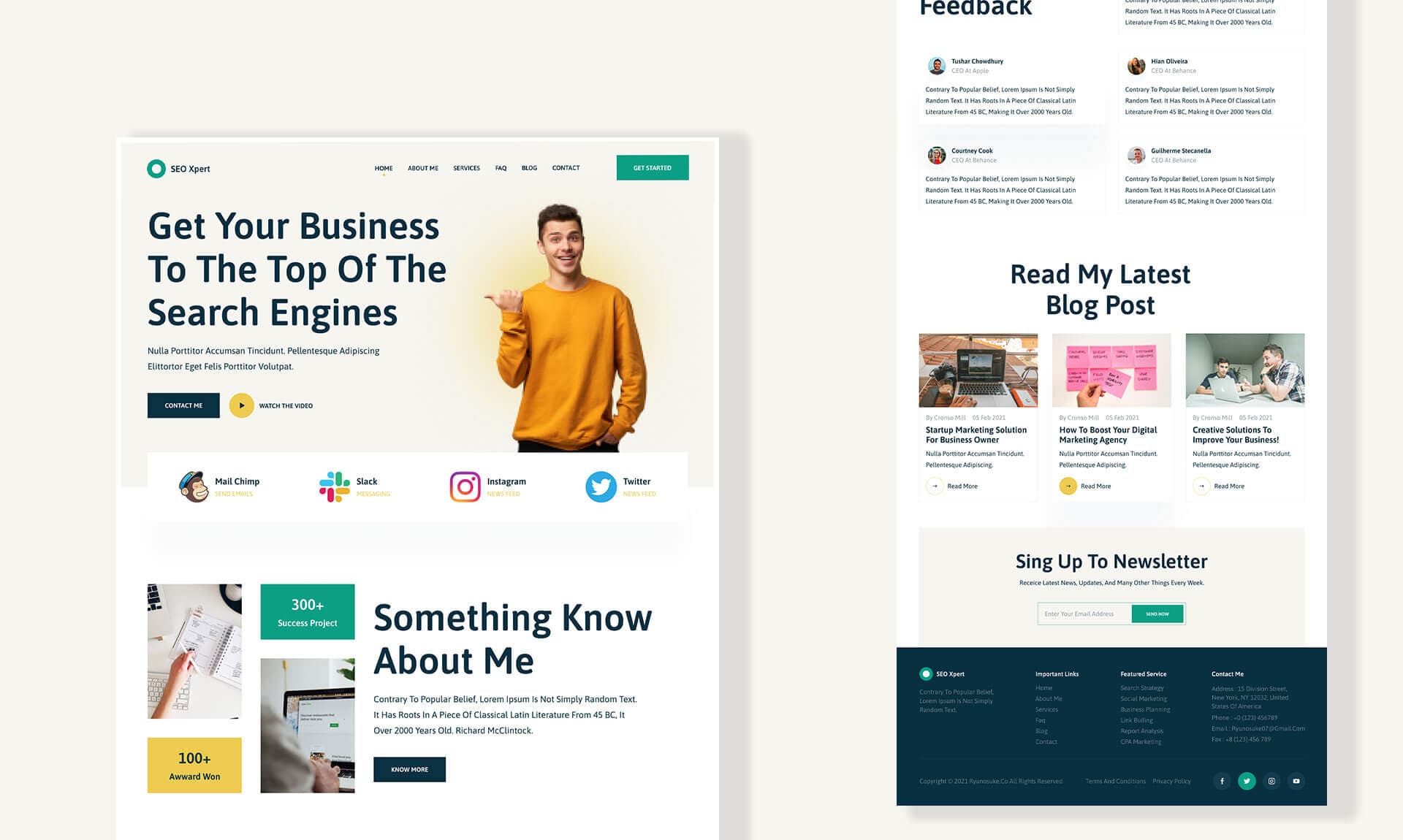 SEO Xpert - Personal SEO Specialist Website Banner