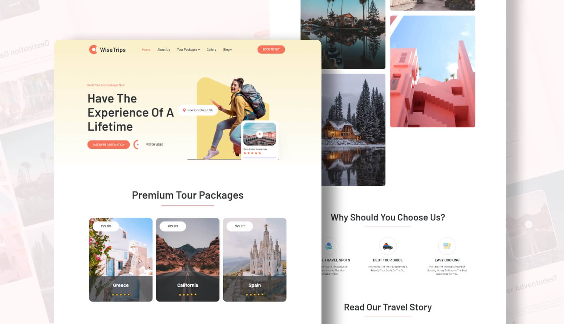 WiseTrips - Travel Agency Template For Elementor Banner By Templately