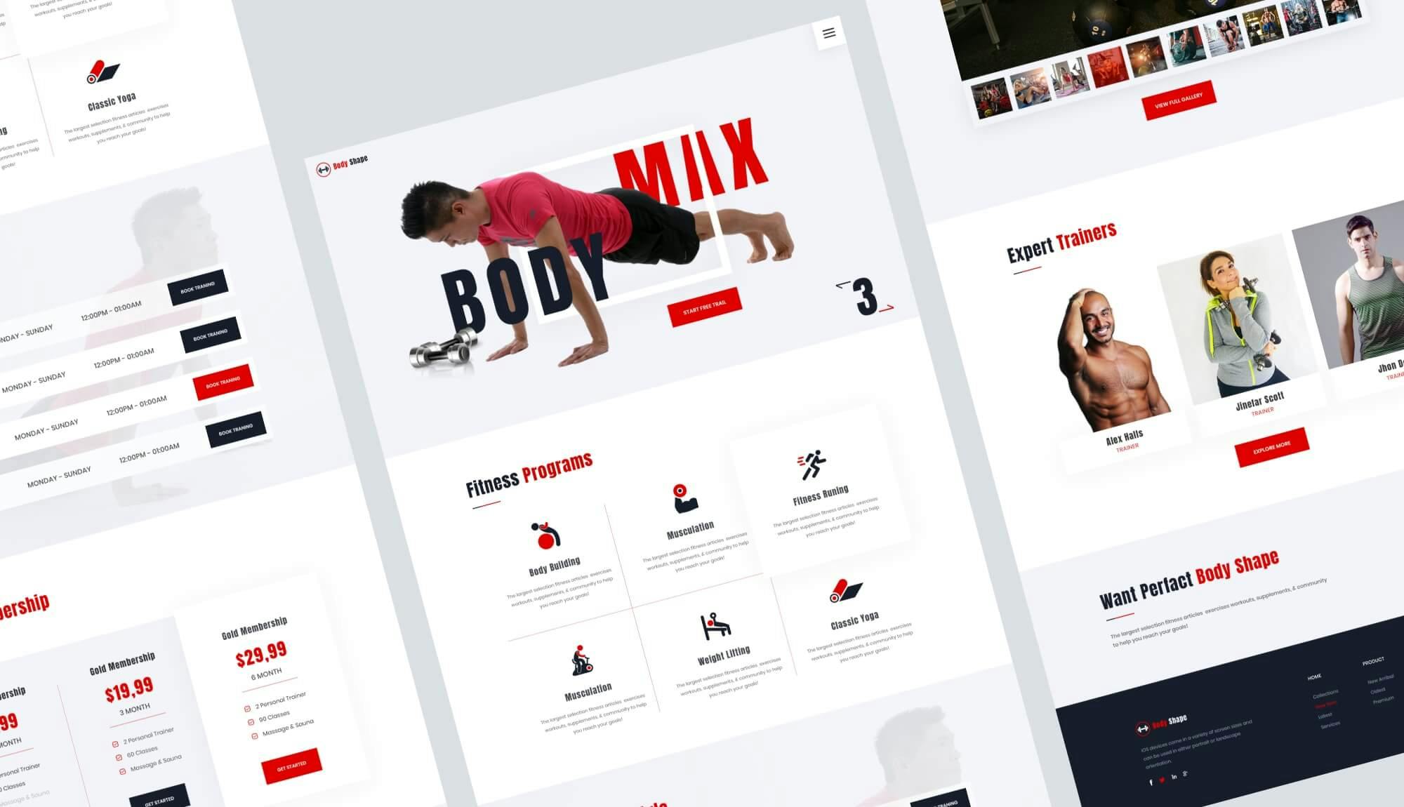 FitCut Fitness Template Banner