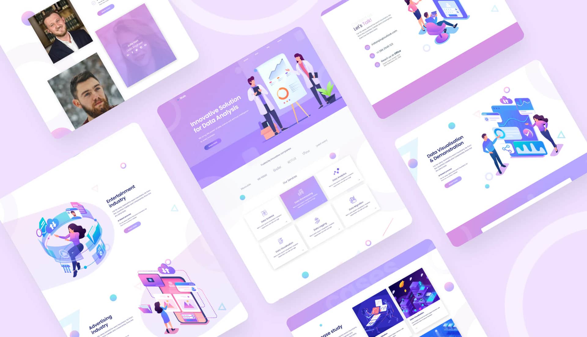 Dlab - Digital Agency Website Template Banner By Templately