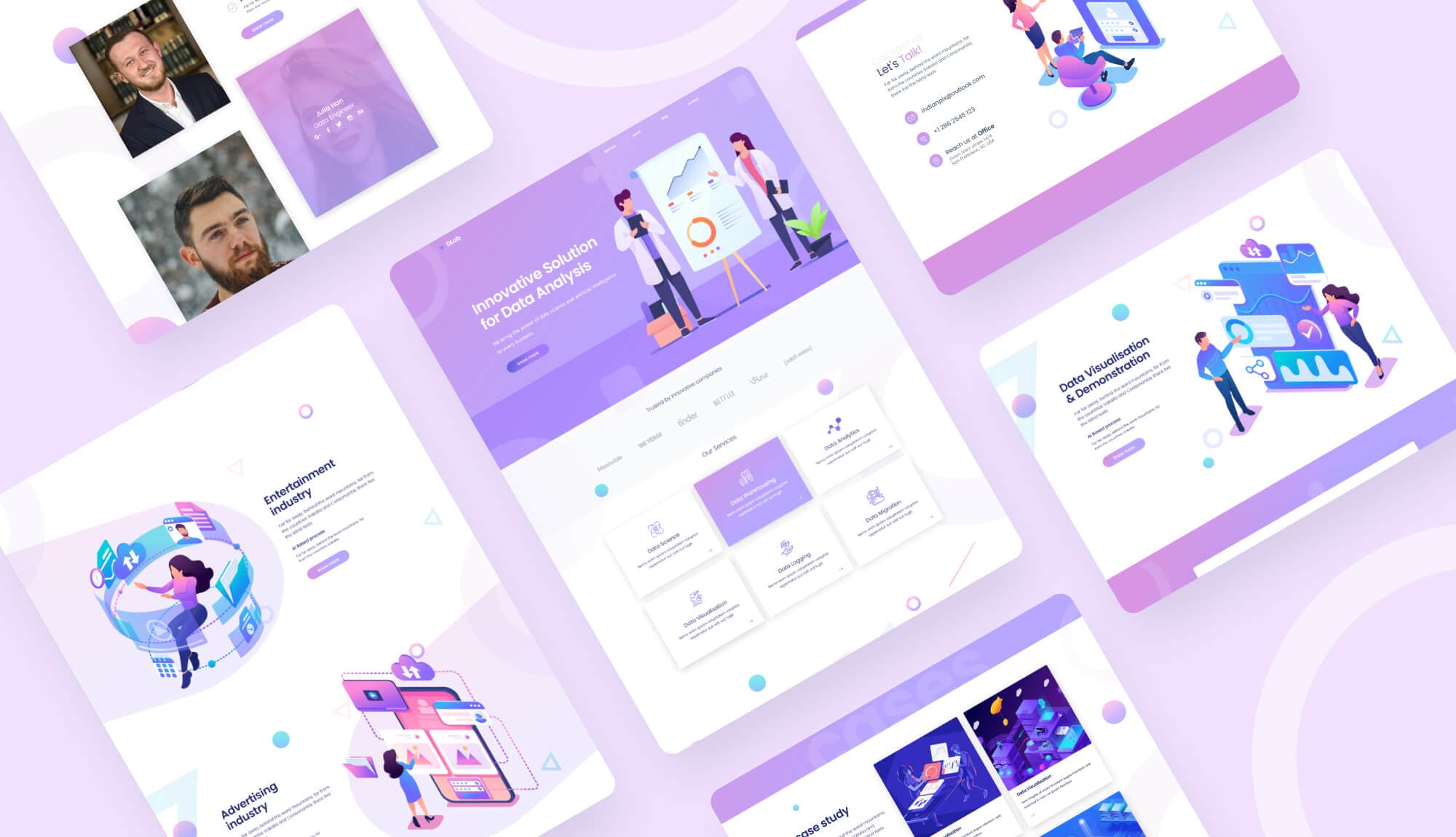 Dlab Digital Agency Website Template Banner