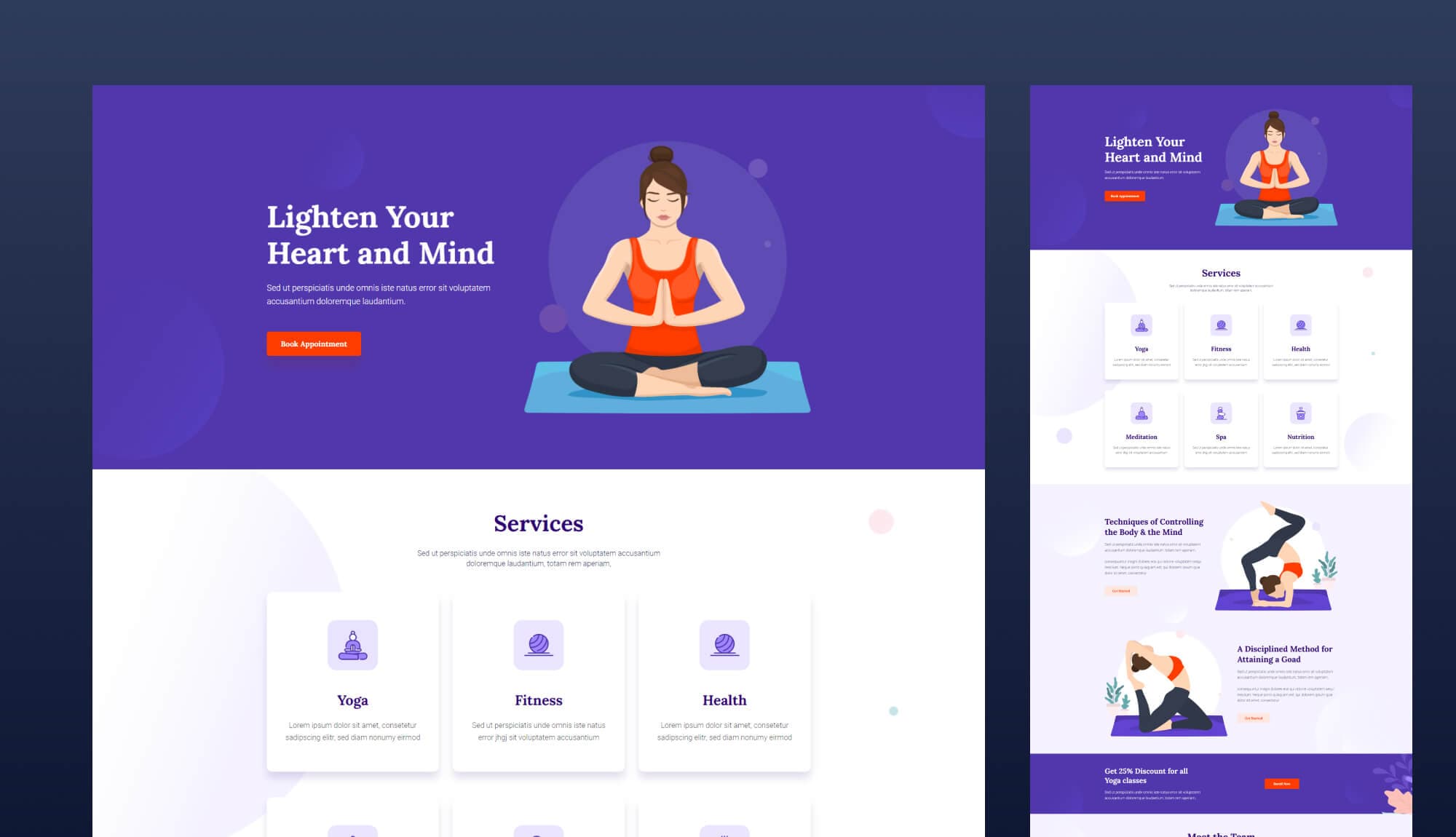 Balance - Health & Wellness Template for Gutenberg Banner