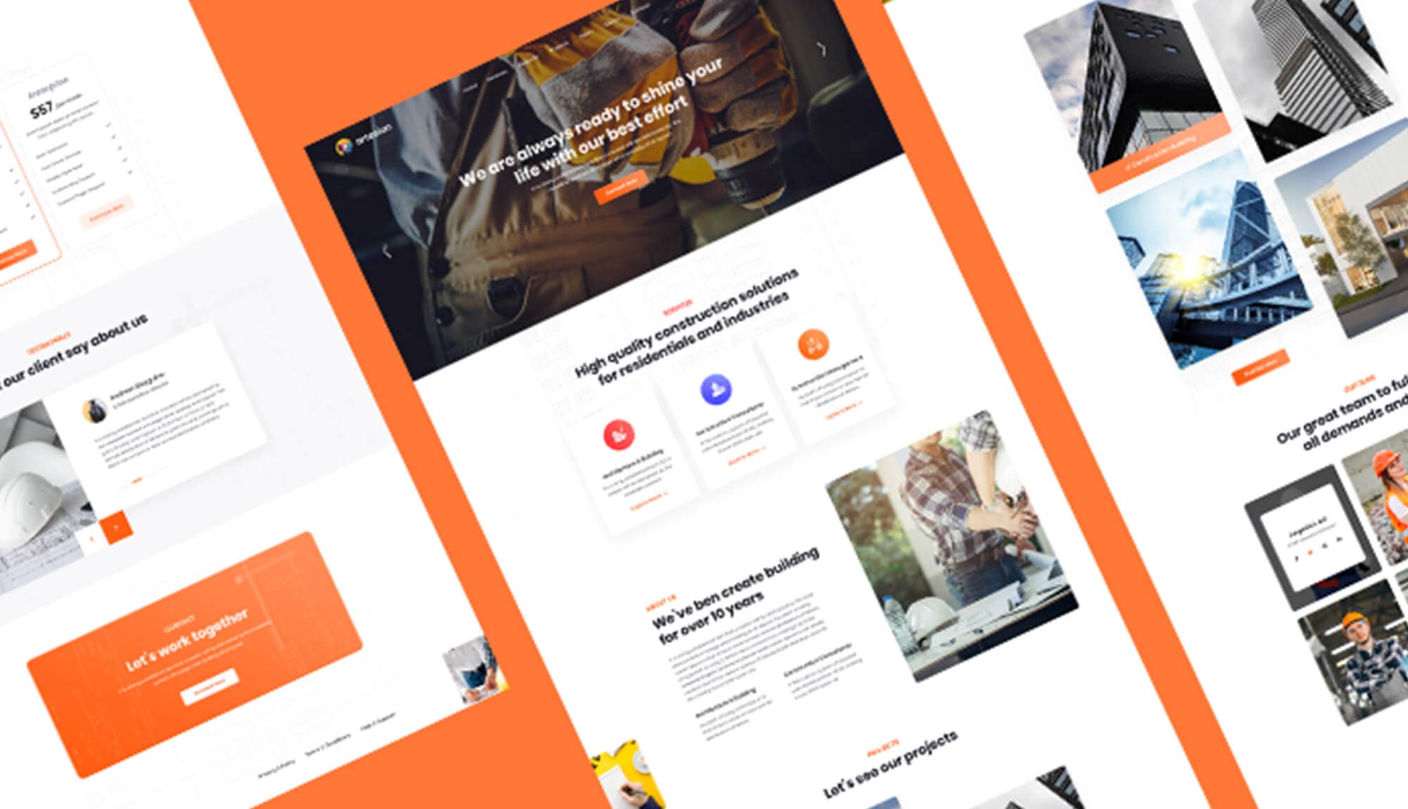 Artesian Construction Website Template Banner