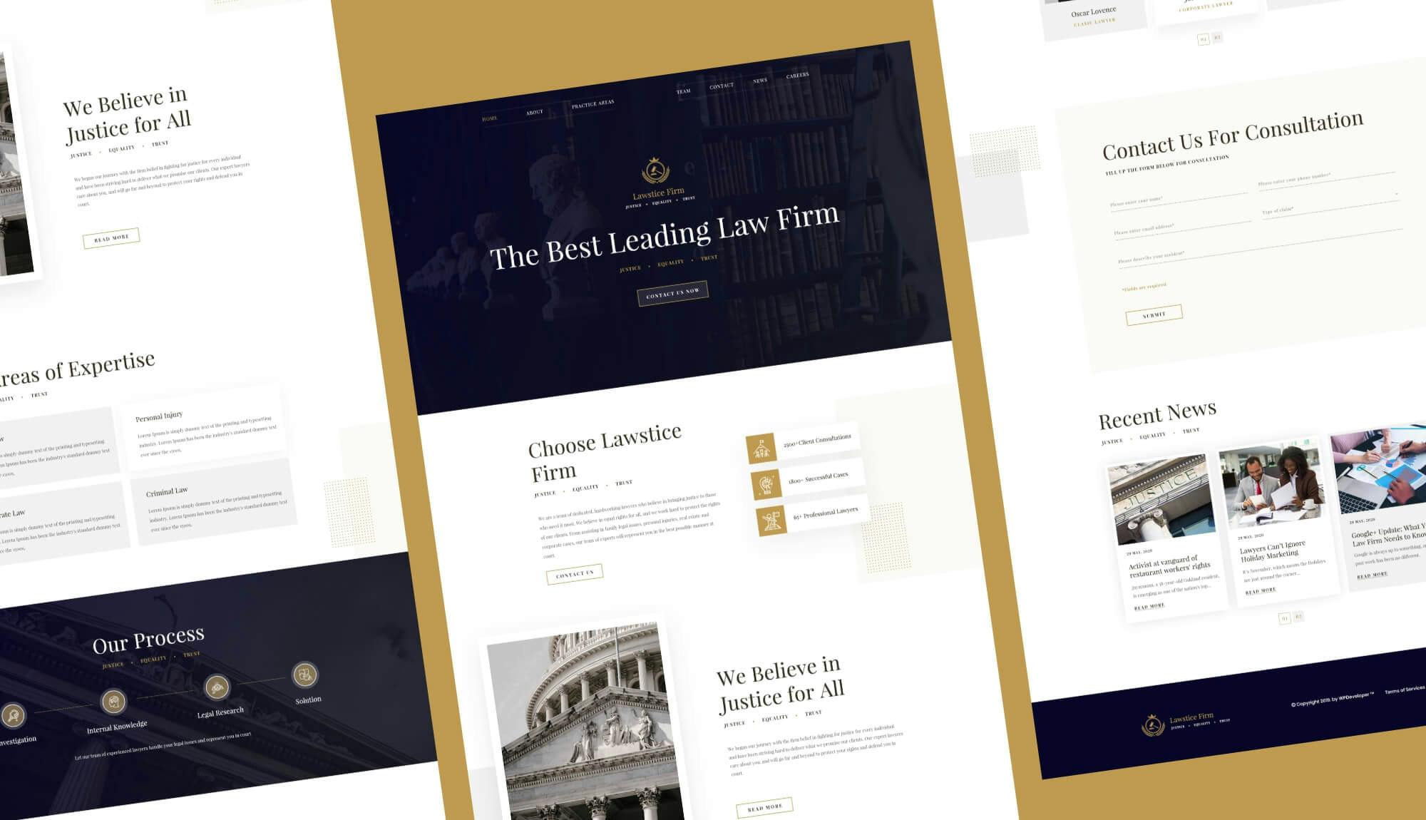 Lawstice Law Firm WordPress template Banner