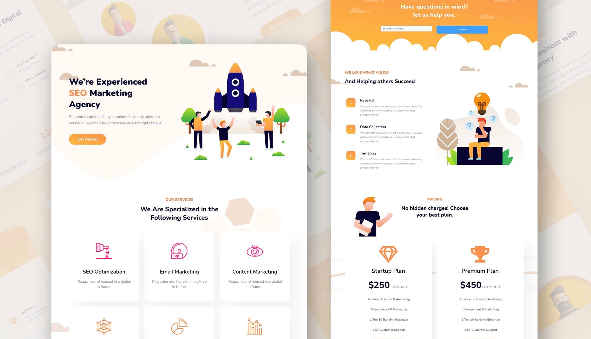 SEO Tab - Gutenberg SEO Marketing Agency Template Banner
