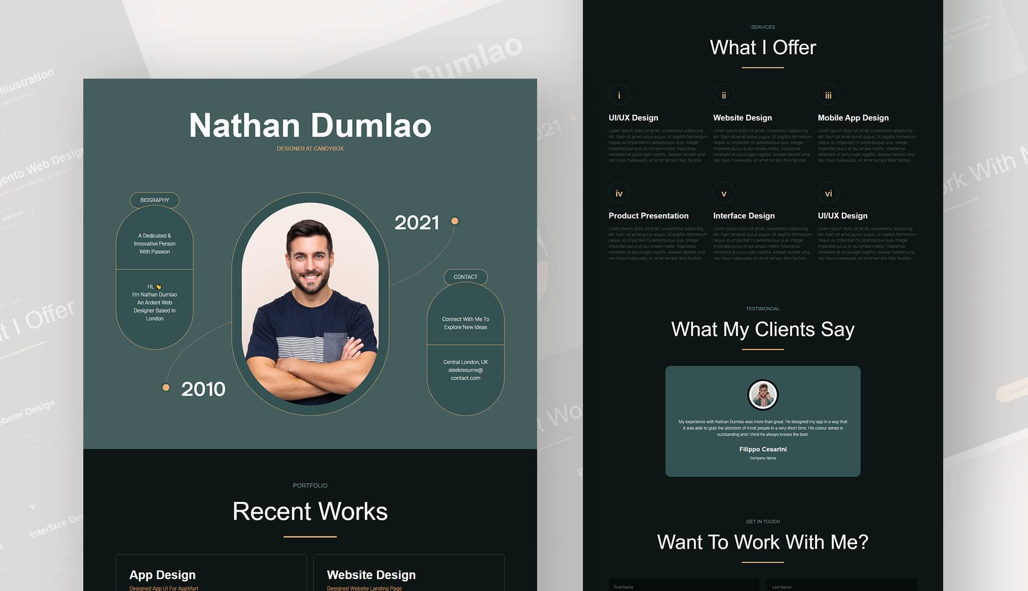 SleekResume - Personal CV Templates For Gutenberg Banner