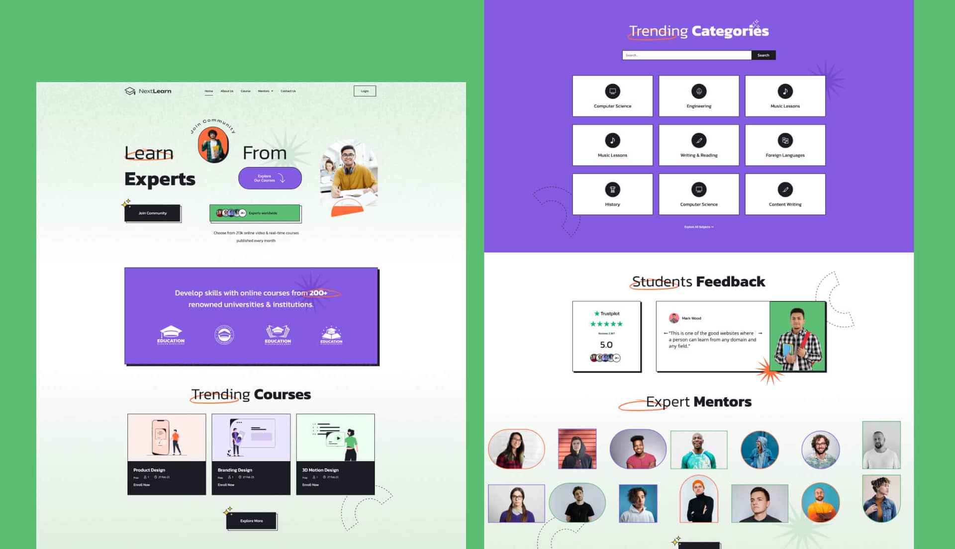 NextLearn - eLearning Template Pack For Elementor Banner By Templately