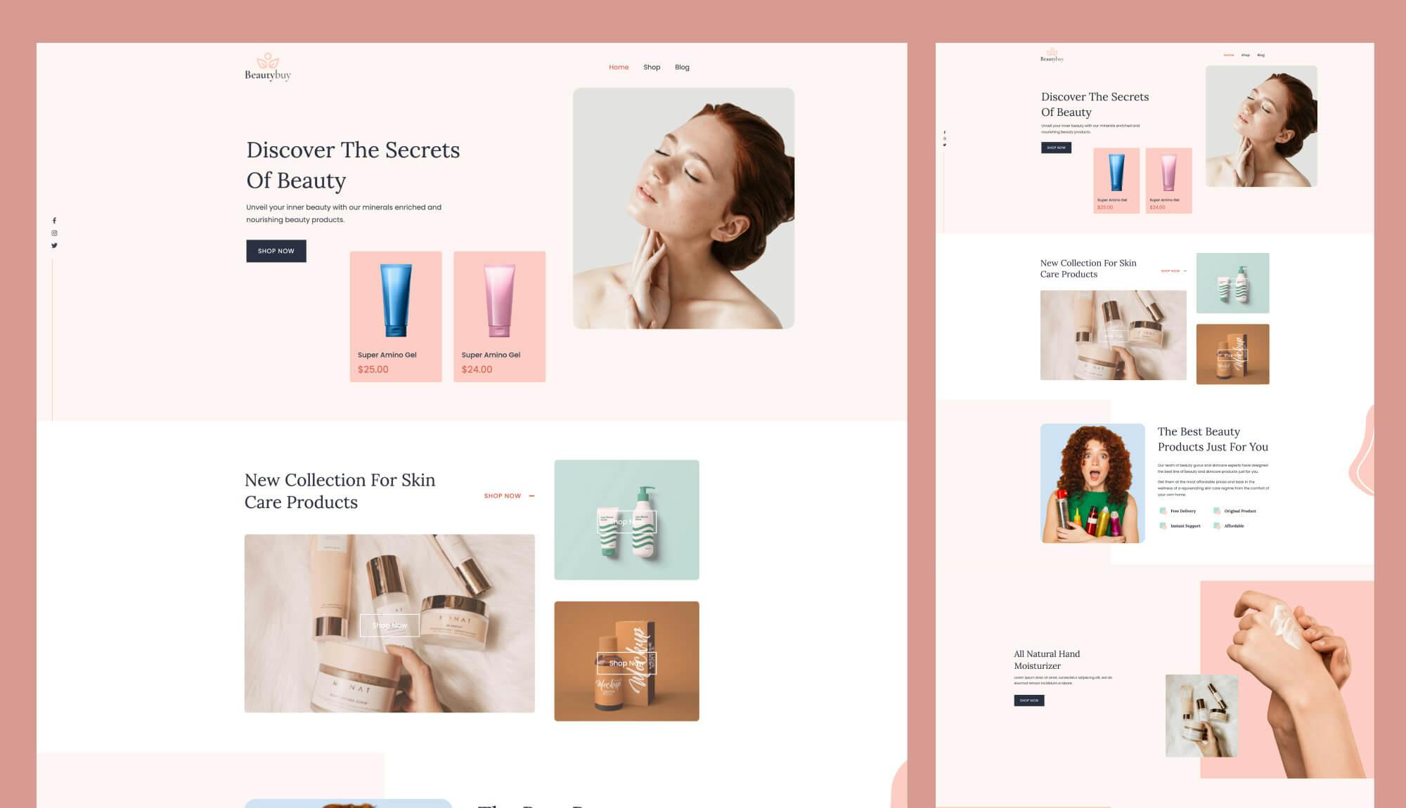 BeautyBuy - Beauty & Cosmetic Store For Gutenberg Banner