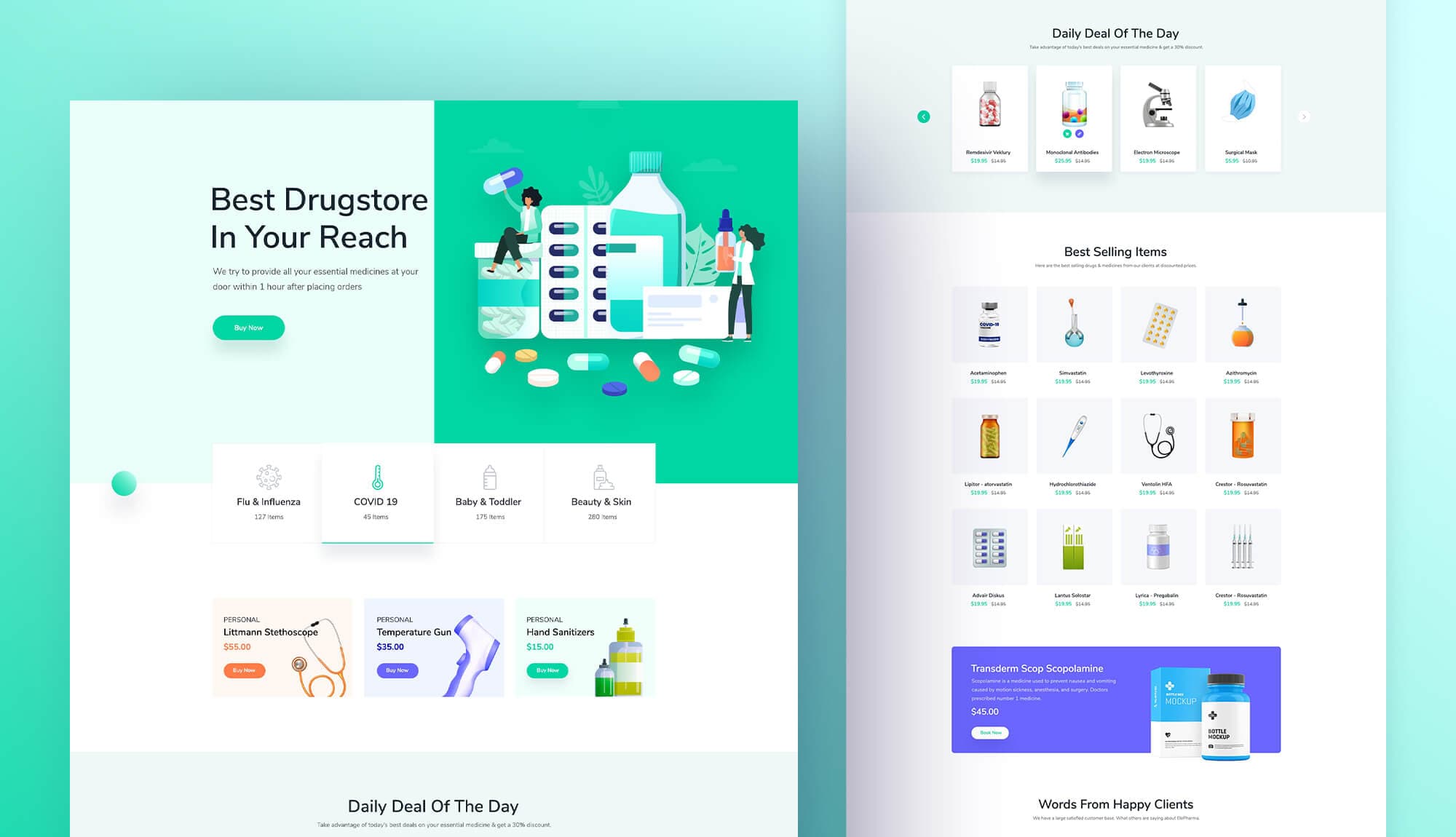 ElePharma - Drug Store eCommerce Website Banner