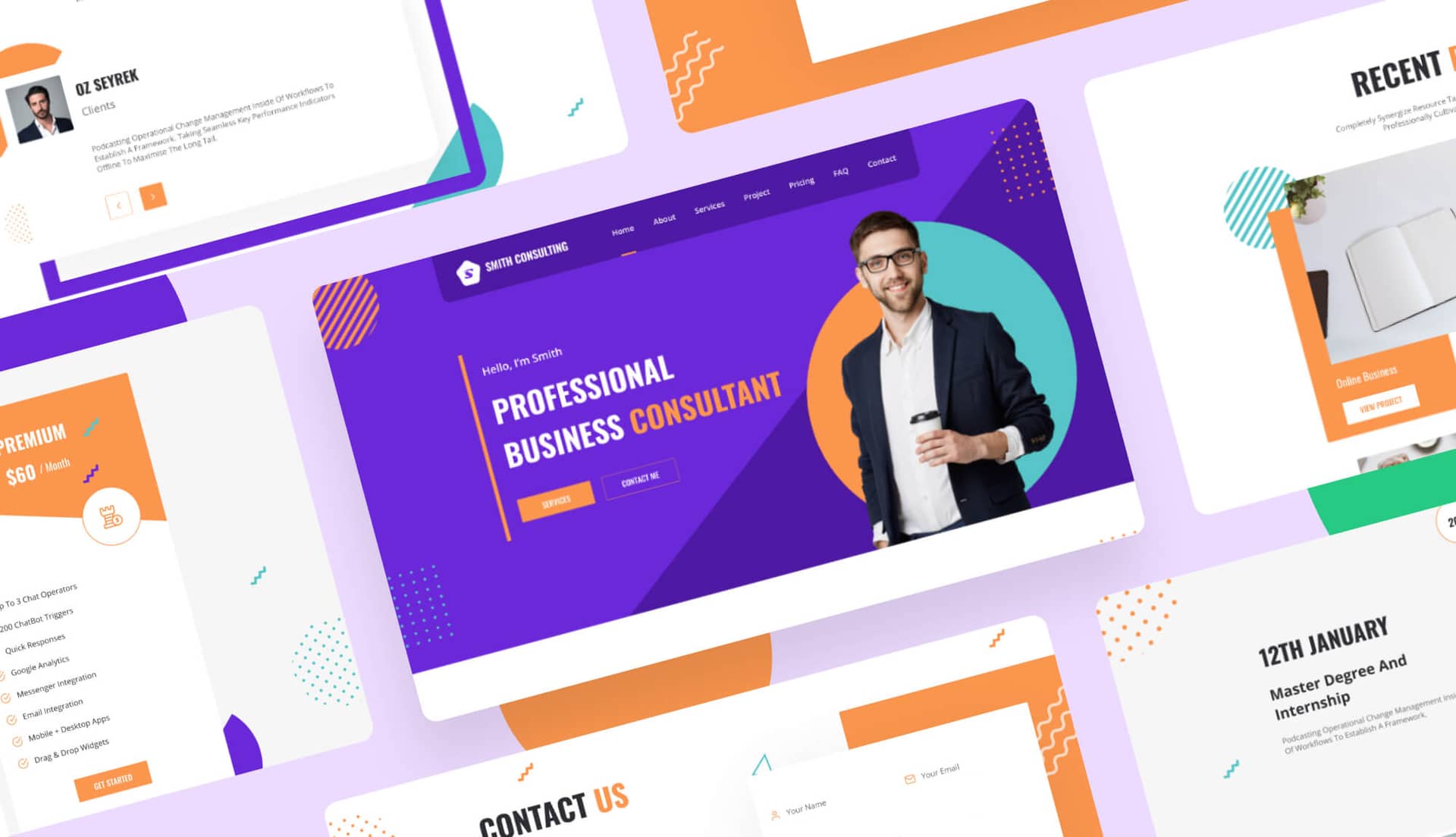 Smith Consulting - Personal Business Consultancy Website Banner By Templately