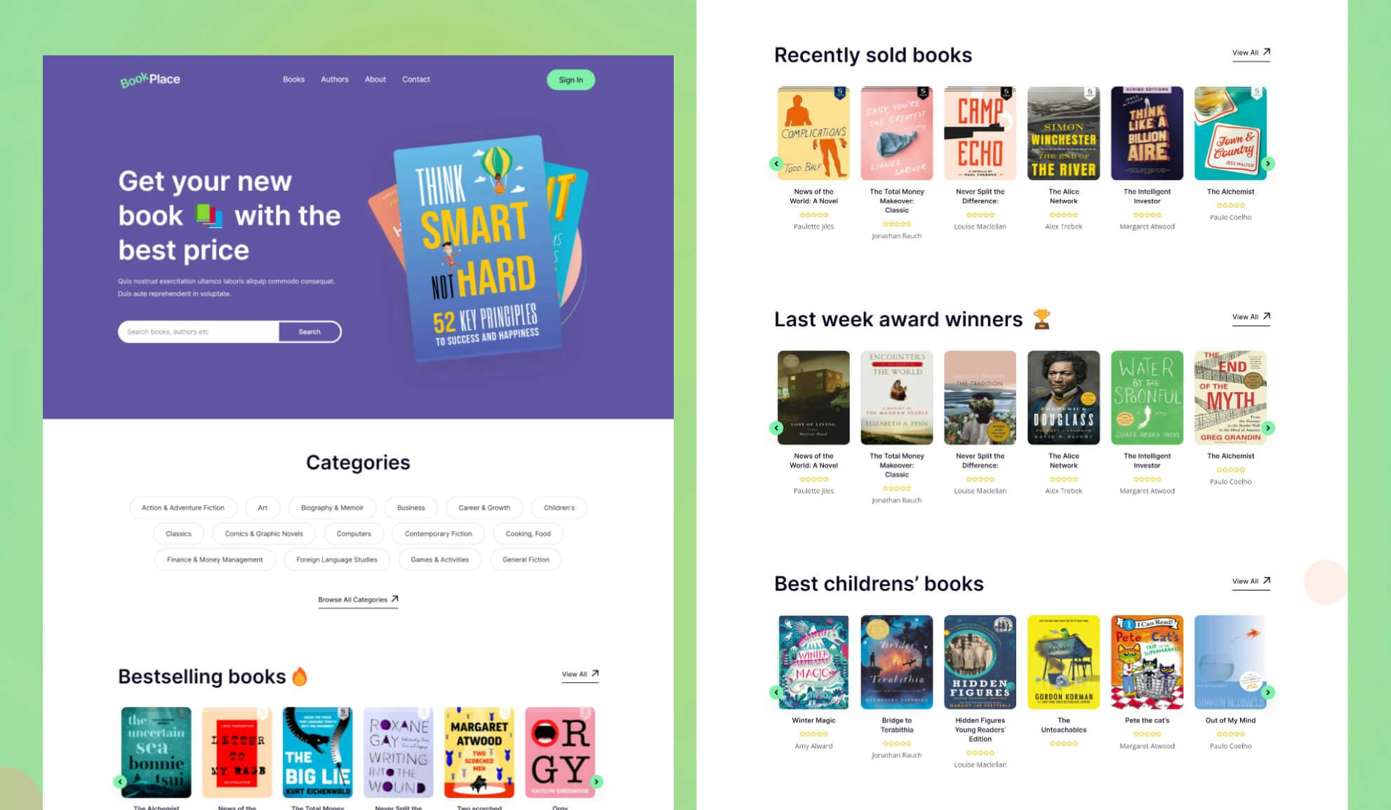 BookPlace - Bookstore Template Pack For Elementor Banner