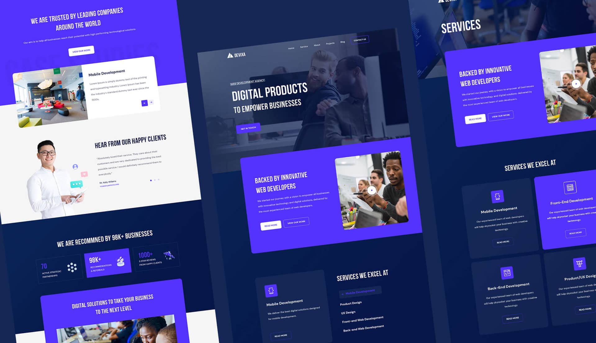 Devixa - Web Development Agency Template Banner By Templately