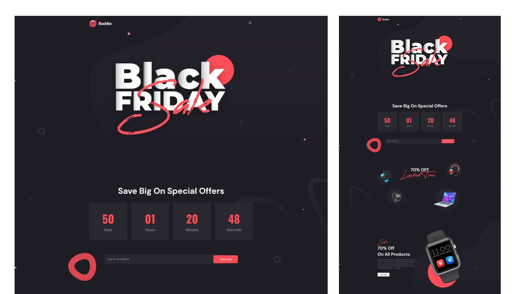 Black Friday PRO Template Pack For Gutenberg Banner