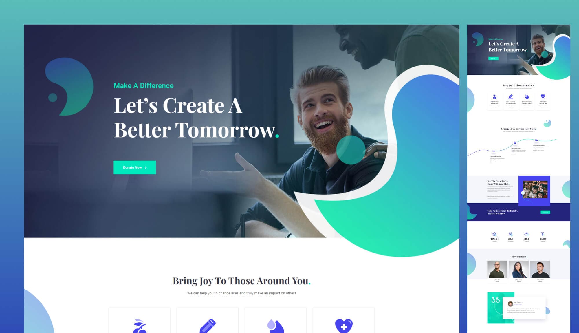 TrustAid - Charity Template For Gutenberg Banner