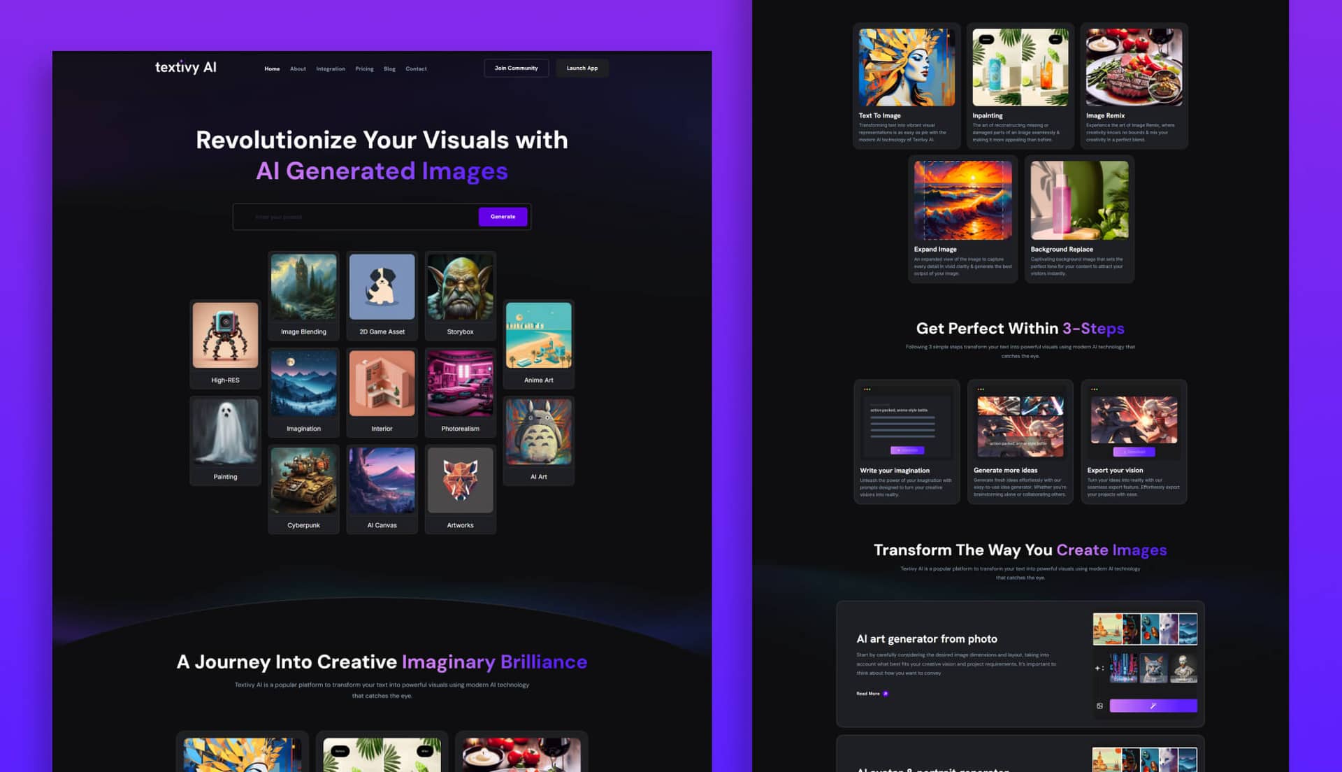 Textivy AI - AI SaaS Template for Elementor Banner By Templately