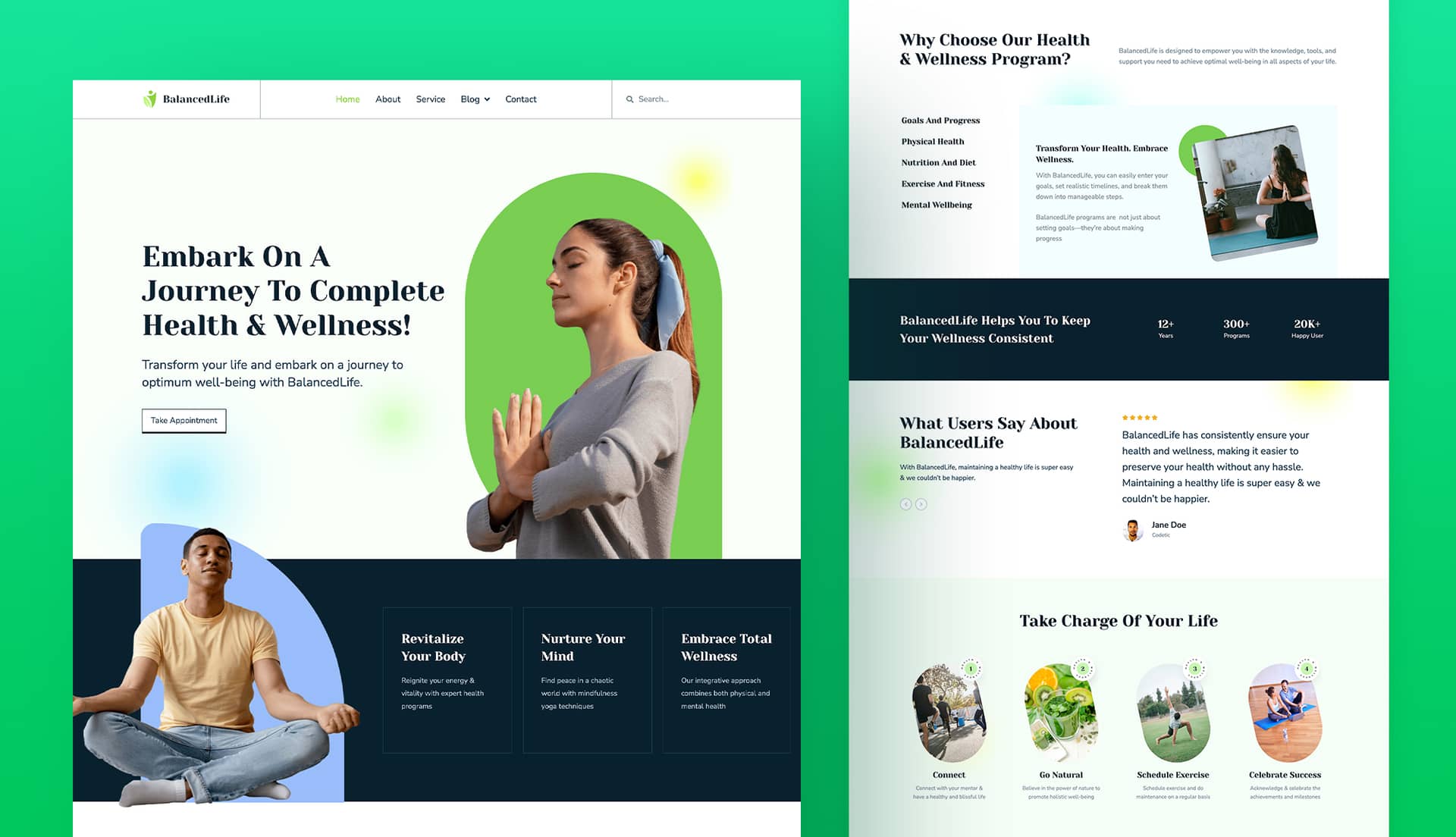 BalancedLife - Health & Wellness Website Template For Gutenberg Banner By Templately