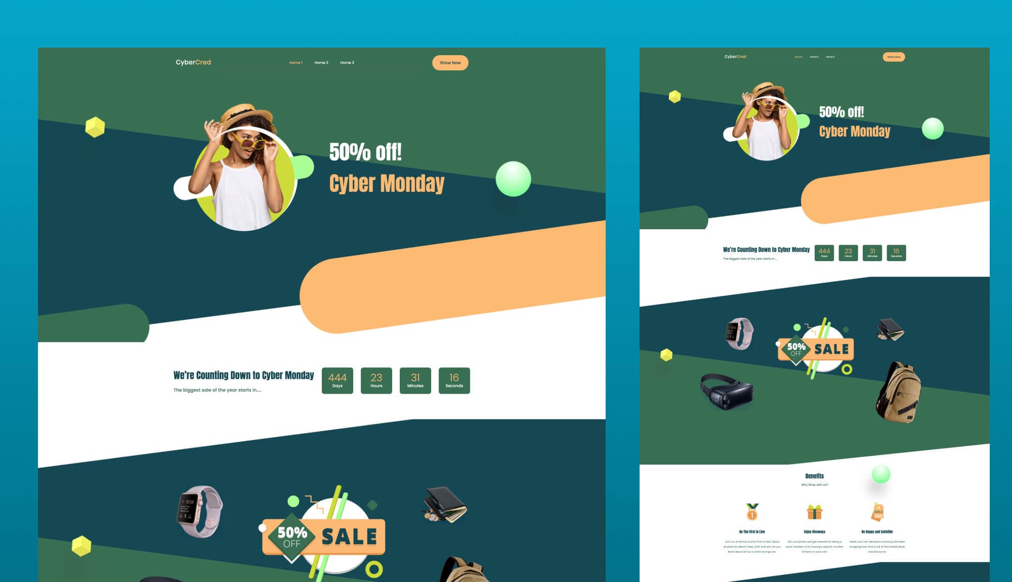 CyberCred - Cyber Monday Template For Gutenberg Banner