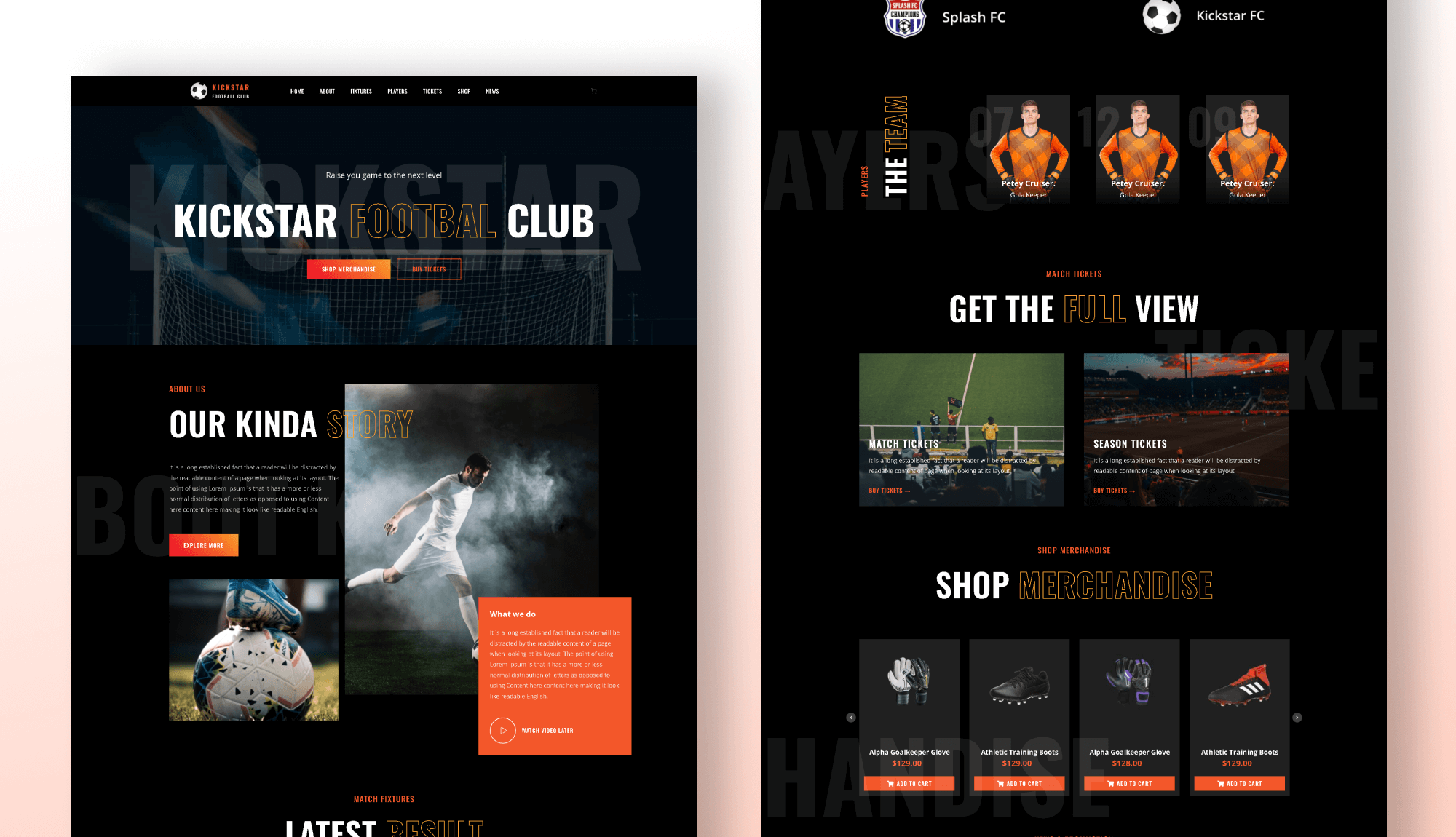 Kickstar - Sports Club Template For Gutenberg Banner