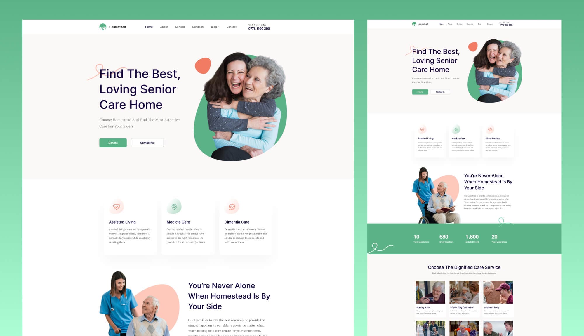 Homestead Senior Care Service Website Template Templately Homestead Senior Care Service Website Template Templately